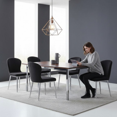 Gruppe Saatz Still 6x Stull Set Textil Polstersëtz Iesssall Nei