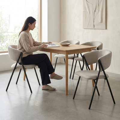 Iesszëmmer Textil Grupp Set 4x Still Design Stoff Polster Still