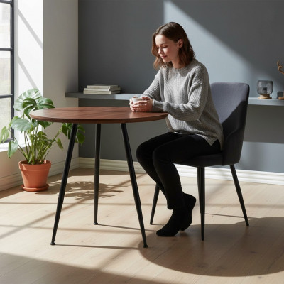 Modernt schwaarzt Stull Polstermébel Designer Kichen Holzgestell Stillen