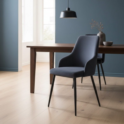 Modernt schwaarzt Stull Polstermébel Designer Kichen Holzgestell Stillen