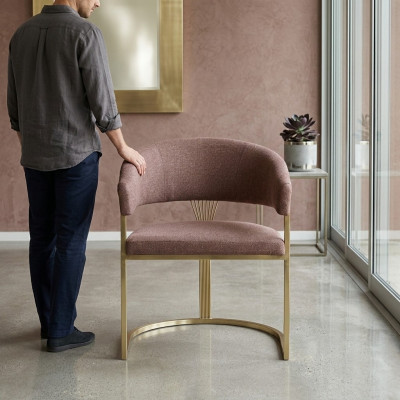 Moderne Iesszëmmer Still Designer Luxus Edelstol Elementer Textil Neit