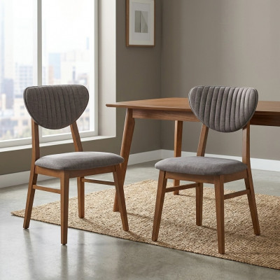 Moderne Stull Gro Polster 2x Stullen Lounge Holz Textil Holz Fauteuil Nei