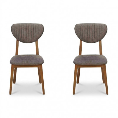 Moderne Stull Gro Polster 2x Stullen Lounge Holz Textil Holz Fauteuil Nei