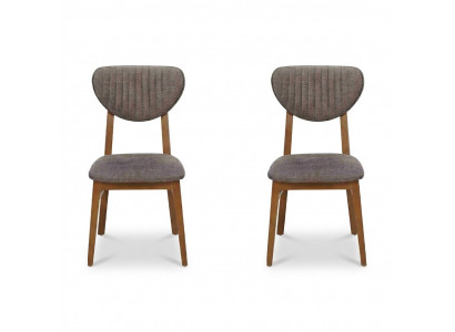 Moderne Stull Gro Polster 2x Stullen Lounge Holz Textil Holz Fauteuil Nei