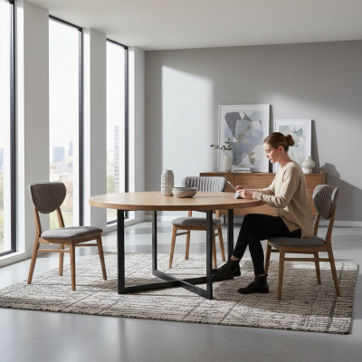 Design Stull Fauteuil Set Iesszëmmer Garnitur Polster 4x Still Design