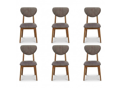 Design Stull Fauteuil Set Iesszëmmer 6x Still Garnitur Polster Design