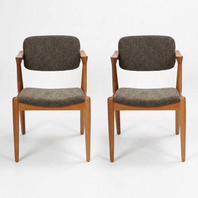 Luxus Iesszëmmermiwwelen Designer Griis 2x Stull Nei Ariichtung Modern Stull