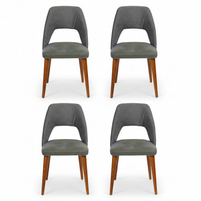 Exklusiv Polster 4er-Sëtz Set Kichen Miwwelen Designer Iesszëmmer Still