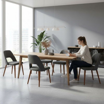 Stull Designer 6x Still Holzstull Iesszëmmerstull Luxus Holz Nei Miwwelen Nei