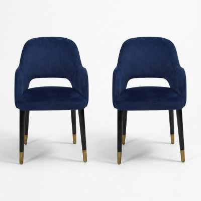 Exklusiv 2x Blo Modern Stull Kichemiwwelen Designer Holzgestell Miwwelen