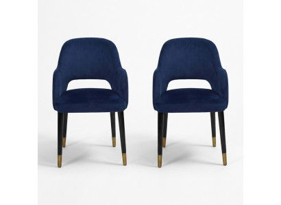 Exklusiv 2x Blo Modern Stull Kichemiwwelen Designer Holzgestell Miwwelen