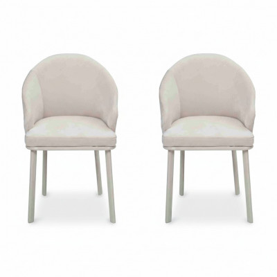 Modern Iesszëmmer Wäiss 2x Still Designer Kichen Polster Sëtz Miwwelen