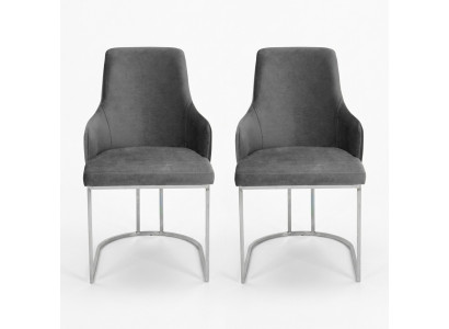 Gréig 2x Iesszëmmerstiller Gepolstert Still Luxus Iesszëmmer 2-er Set