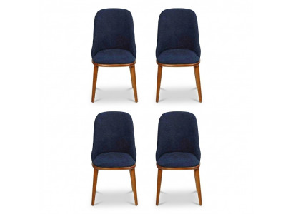 Stilvoll blo Iesszëmmerstonge Designer Holzkader Modern Kichenstull