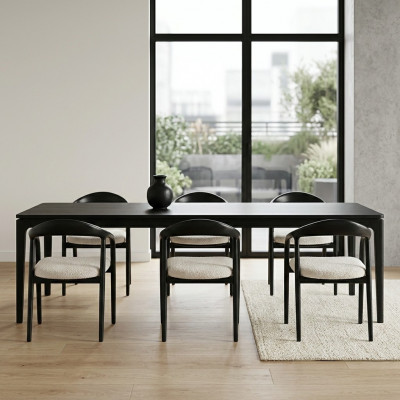 Stilvoll Edelstahl 6x Stillen Iesszëmmer Schwaarz Modern Stull Designer Metall