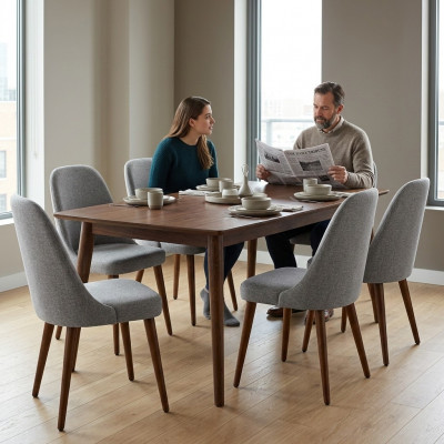 Stull Designer 6x Still Holzstull Gro Esszëmmerstull Luxus Holz Neit Miwwelen