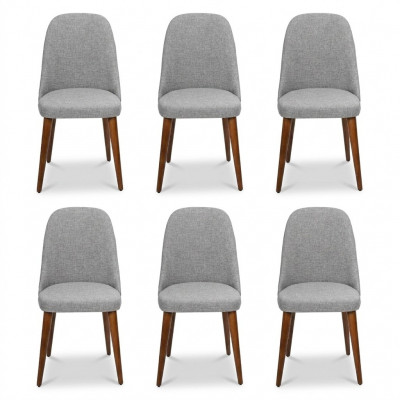 Stull Designer 6x Still Holzstull Gro Esszëmmerstull Luxus Holz Neit Miwwelen