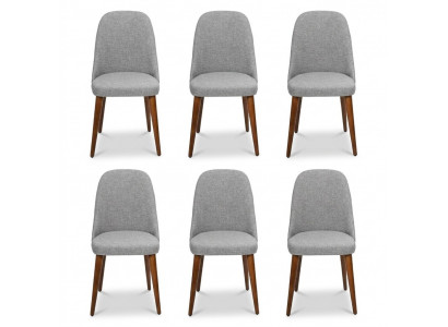 Stull Designer 6x Still Holzstull Gro Esszëmmerstull Luxus Holz Neit Miwwelen