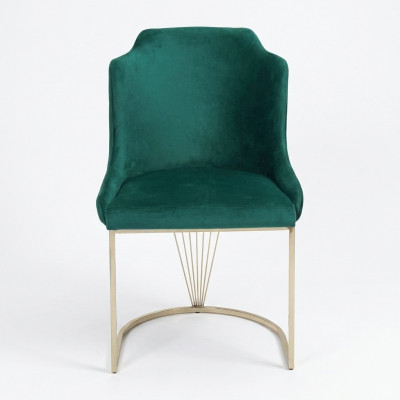 Designer gréngen Iesszëmmerstull Luxus Einsitzer Modern Iesszëmmer Miwwelen