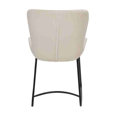 Iesszëmmerstull Stull Iesszëmmer Modern Still Metall Design Ess Wäiss Sëtz Sessell