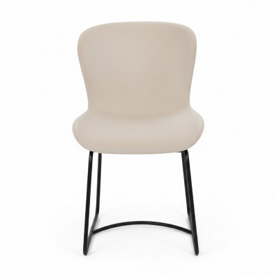 Iesszëmmerstull Stull Iesszëmmer Modern Still Metall Design Ess Wäiss Sëtz Sessell