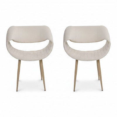 Modern 2x Still Polsterstull Luxus Fautteuil Lehnstull Iesszëmmer Wunnzëmmer Nei