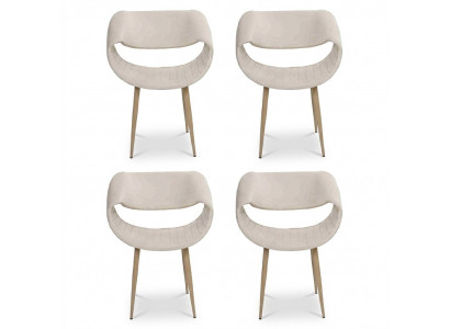 Modern 4x Still Polsterstull Luxus Fauteuil Lehnstull Iesszëmmer Wunnzëmmer Nei