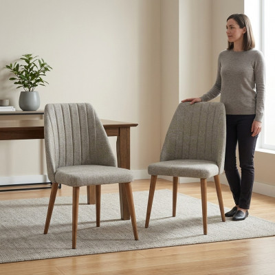 Modern 2x Stull Polsterstull Luxus Fautteuil Gro Stull Lehnstull Iesszëmmer