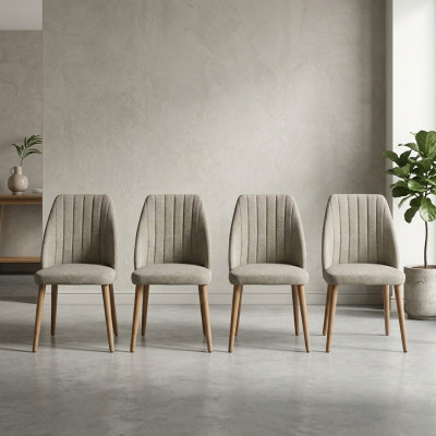 Modern Glo 4x Stull Polsterstull Luxus Fauteuil Stull Lehnstull Iesszëmmer.