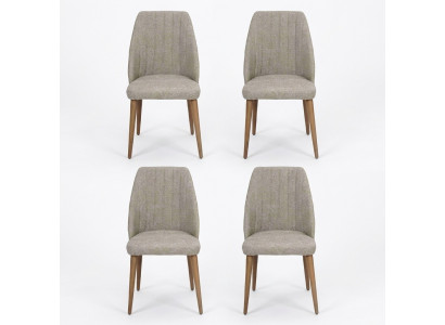 Modern Glo 4x Stull Polsterstull Luxus Fauteuil Stull Lehnstull Iesszëmmer.