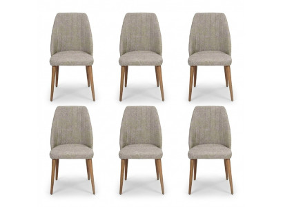 Modern 6x Stull Polsterstull Luxus Fotell Gro Stull Lehnstull Iesszëmmer