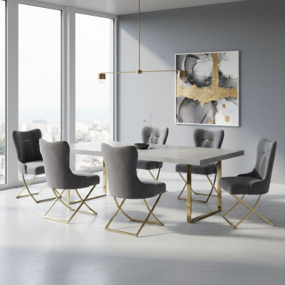 Stilvoll Iesszëmmer 6x Still Luxus Fauteuil Stull gro Fauteuil Wunnzëmmer Miwwelen nei