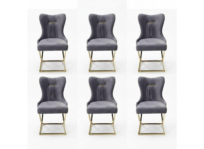 Stilvoll Iesszëmmer 6x Still Luxus Fauteuil Stull gro Fauteuil Wunnzëmmer Miwwelen nei