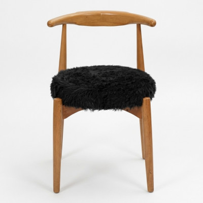 Luxus Iesszëmmer Holz Stull Braun Ouni Armlehn Design gestoppten Stull
