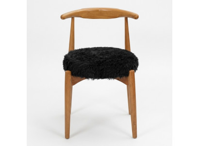 Luxus Iesszëmmer Holz Stull Braun Ouni Armlehn Design gestoppten Stull