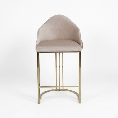 Luxus Iessdësch Stull Beige Sëtzstull Miwwelen Ariichtung Sëtzpolster Still
