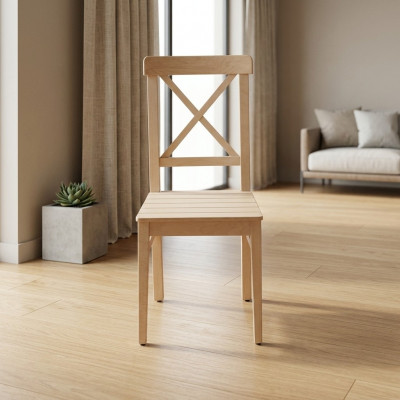 Iesszëmmerstull Designer 2x Still Holzstull Luxus Einsëtzer Ouni Aarmleen