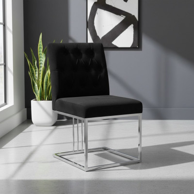 Schwaarze Stull Designer Iesszëmmer Miwwelen Iessstill Edelstolstull