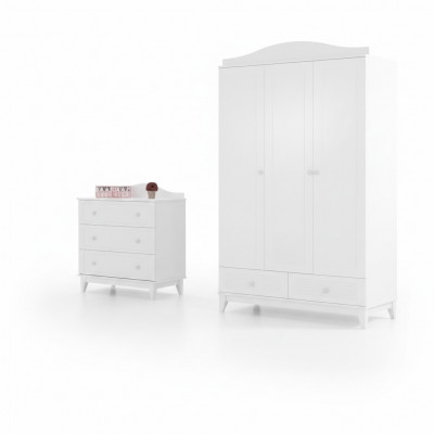 Kannerzëmmer Set Luxus Schaf Modern Kommode nei Schlofkummer Miwwelen nei