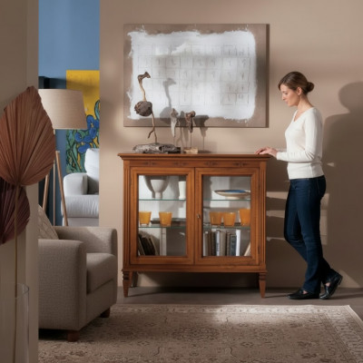 Vitrin Schaf Designer Miwwel Klassesch Kommode Ariichtung Sideboard