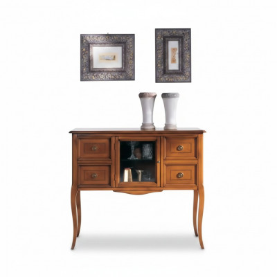 Klassesch Stil Kommode Sideboard Wunnzëmmer Holz Anrichte Braun Nei
