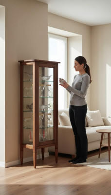 Klassesch Vitrin Commode Vitrinenschaf Schaf Glasschaf Bronggen