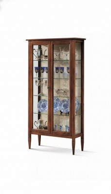 Vitrinnen Glas Schaf brong Wunnzëmmer Holz Anrichte Luxus Miwwelen Italien