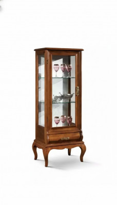 Miwwelen Klassesch Glasschaf Vitrin Holz Glas Schaf Schranken Regaler Italien