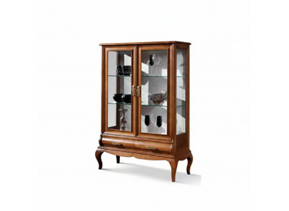 Luxus Holz Vitrine Anrichte Design Braun Italienesch Miwwel Schaf Nei