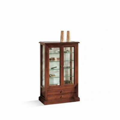 Vitrine Schaf Wäizëmmer Schiefen Anrichte Italienesch Miwwele Holz