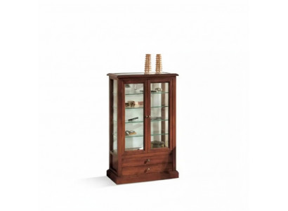 Vitrine Schaf Wäizëmmer Schiefen Anrichte Italienesch Miwwele Holz