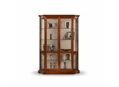 Vitrinn Glas Schaf Vitrin Wunnzëmmer Holz Anrichte Luxus Miwwelen Nei