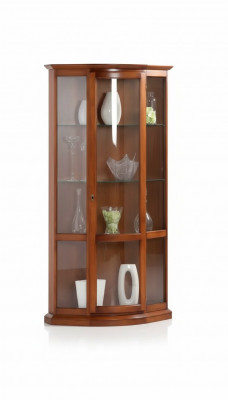 Schief Tresor aus Holz Glas Vitrine Schaf Vitrine Wunnzëmmer Miwwelen Anrichte