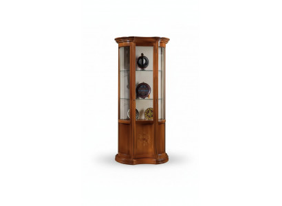 Schaf Braun Holz Design Miwwel Vitrin Anrichte Vitrin Luxus Glas Nei